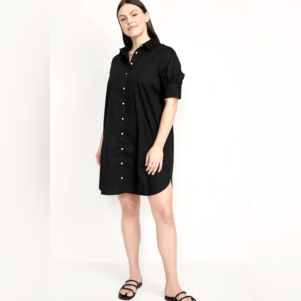 Old Navy Black Shirt Dress - NWOT